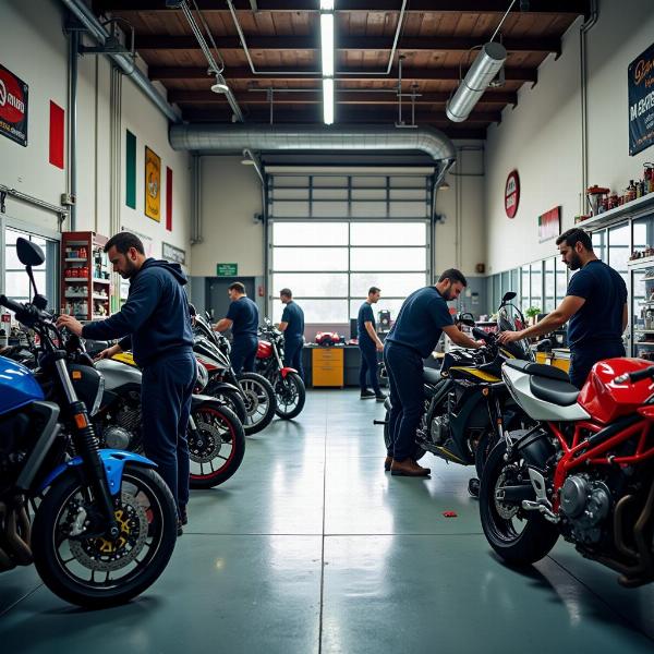 Atelier mécanique Suzuki moto