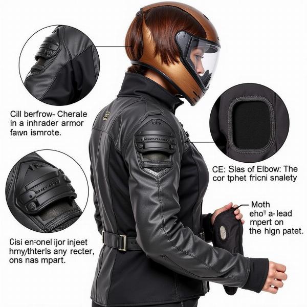 Blouson moto femme Bering protections