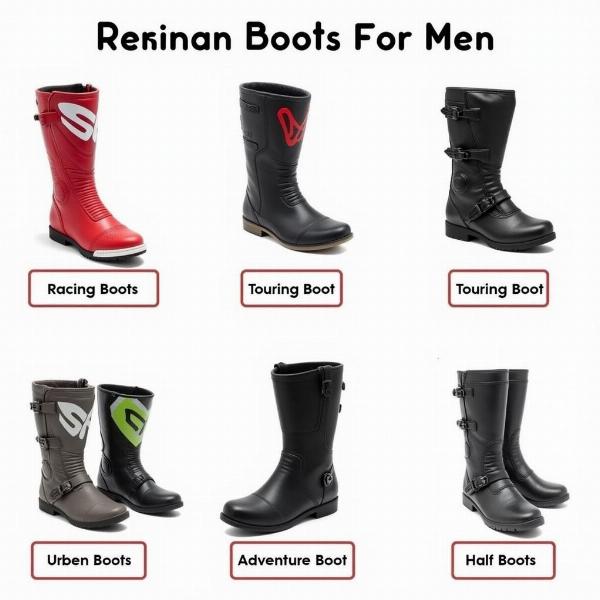 Différents types de bottes moto pour homme