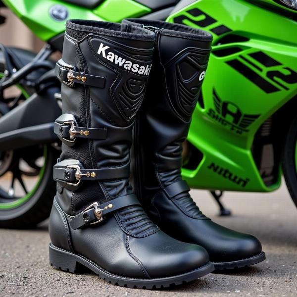 Bottes moto Kawasaki sportives