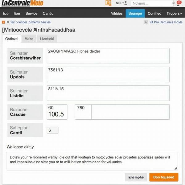 Estimation de la cote moto sur La Centrale