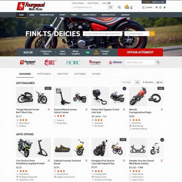 Catalogue en ligne Fourgeaud Moto Pièces