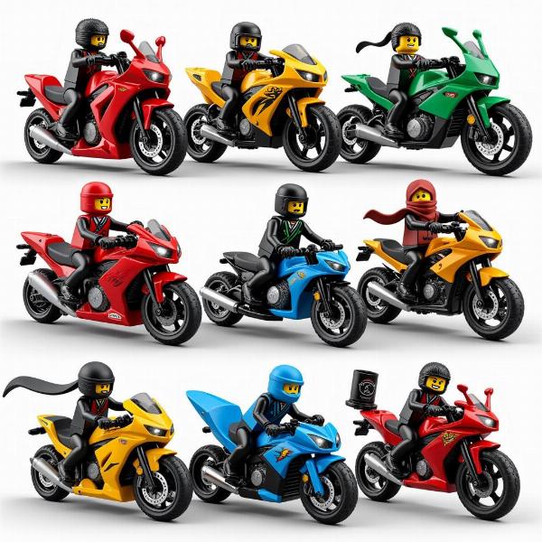 Assortiment de motos Lego Ninjago