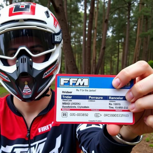 Permis moto cross en compétition