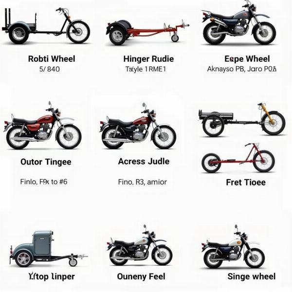 Différents types de remorques monoroue pour moto