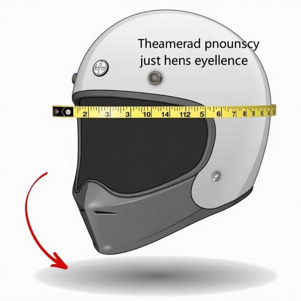 Mesurer la taille du casque moto