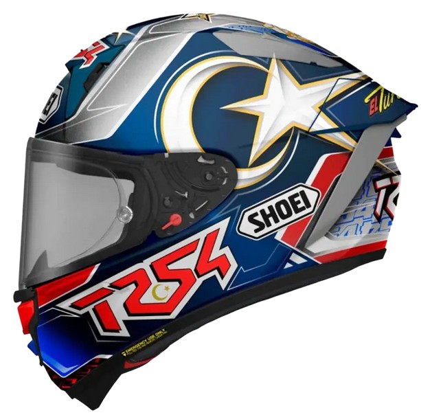 Casque Shoei X-SPR Pro Toprak vu du coté gauche