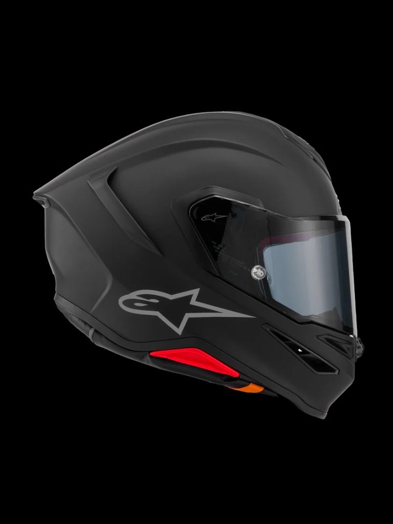 Vue du coté profil droit du casque Alpinestars S-R7